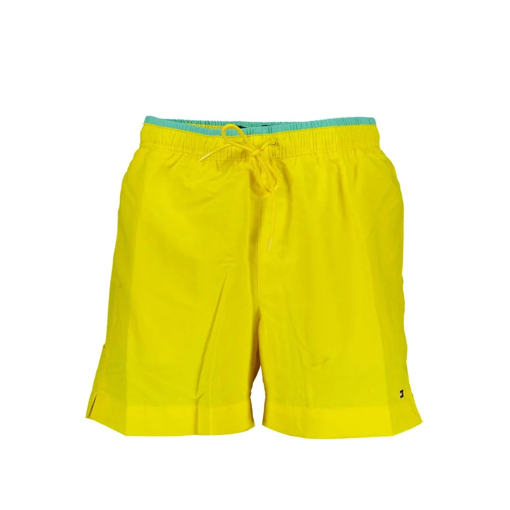 Tommy Hilfiger Yellow Nylon Swimwear - XL - Swim Boxers