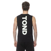 Tond Black Cotton Men Tank Top - M - Tank Tops