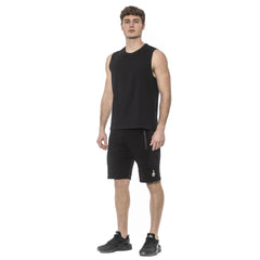 Tond Black Cotton Men Tank Top - M - Tank Tops