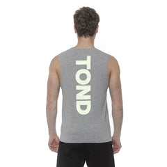 Tond Gray Cotton Men Tank Top - M - Tank Tops