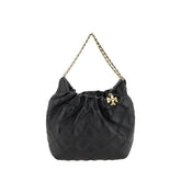 Tory Burch Black Calf Leather Bos Taurus Handbag