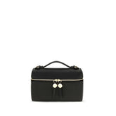 Tory Burch Black Calf Leather Bos Taurus Handbag