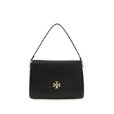 Tory Burch Black Calf Leather Bos Taurus Shoulder Bag