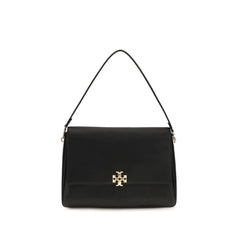 Tory Burch Black Calf Leather Bos Taurus Shoulder Bag