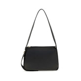 Tory Burch Black Calf Leather Bos Taurus Shoulder Bag