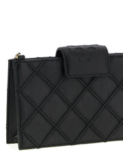 Tory Burch sort lammelæderkortholder