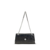 Tory Burch Black Suede Leather Shoulder Bag