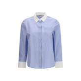 Tory Burch Blue Cotton Pattern Shirt - Shirts