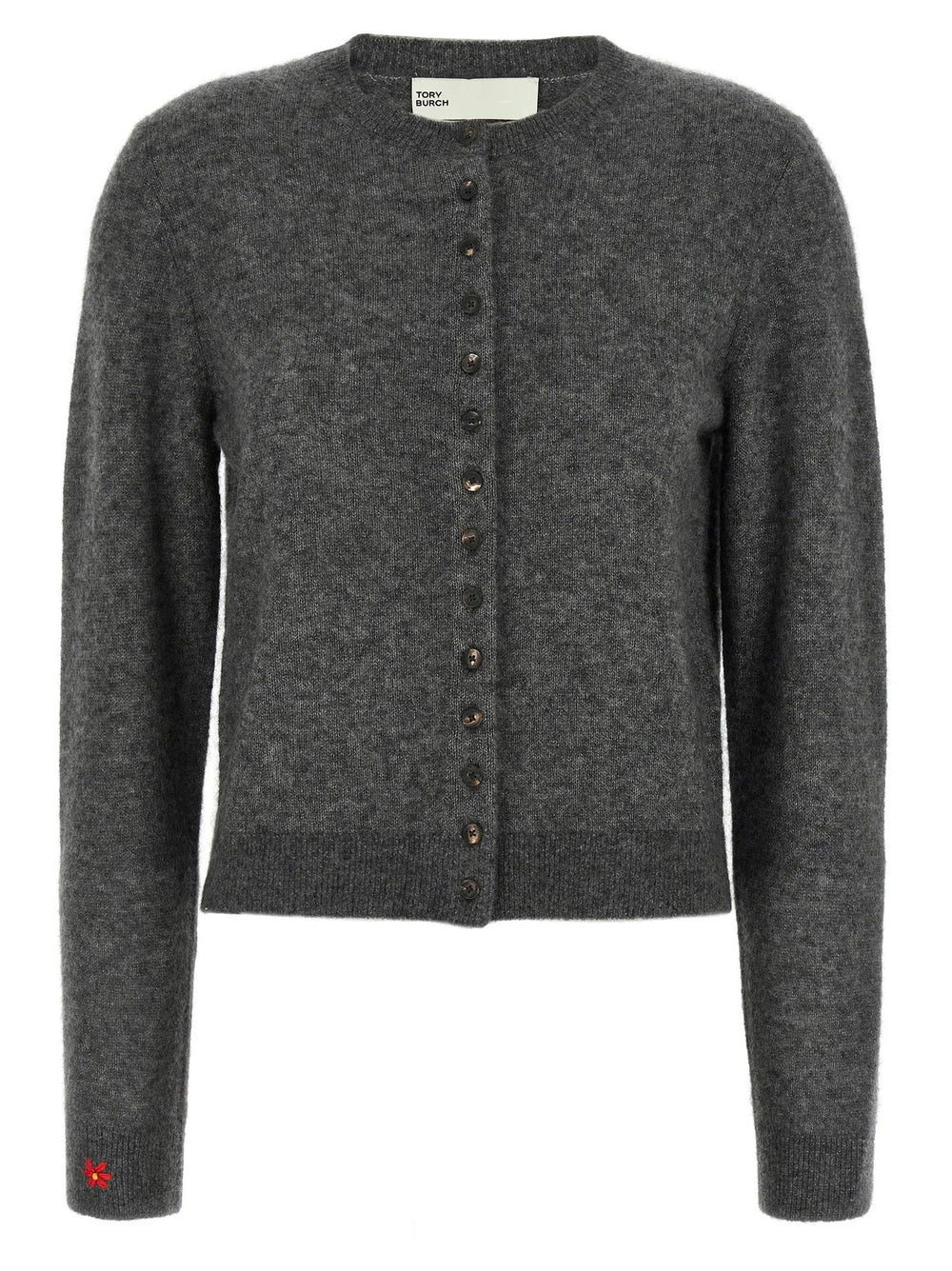 Tory Burch Gray Cashmere Cardigan