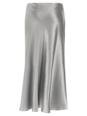 Tory Burch Gray Polyester Midi Skirt - 10