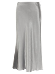 Tory Burch Gray Polyester Midi Skirt - 10