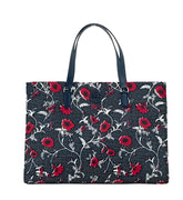 Tory Burch Medium Nylon Retro Batik Print Shoulder Tote Handbag - Shopper Bags