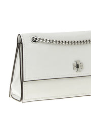 Tory Burch White Lamb Leather Shoulder Bag