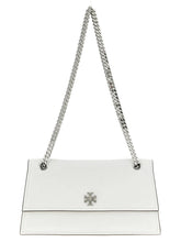 Sac bandoulière en cuir d'agneau blanc Tory Burch