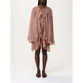 Tpn Beige Silk Casual Dress - L
