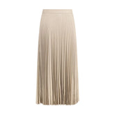 True Royal Pleated Wool Skirt - IT44 | L - Skirts