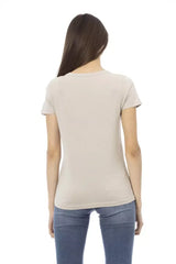 Trussardi Action Beige Cotton Women T-Shirt - T-Shirts