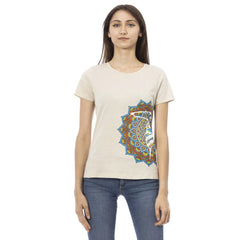 Trussardi Action Beige Cotton Women T-Shirt - T-Shirts