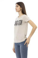 Trussardi Action Beige Cotton Women T-Shirt - T-Shirts