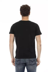 Trussardi Action Black Cotton Men T-Shirt - T-Shirts