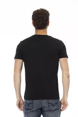 Trussardi Action Black Cotton Men T-Shirt - T-Shirts
