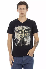 Trussardi Action Black Cotton Men T-Shirt - T-Shirts