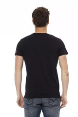 Trussardi Action Black Cotton Men T-Shirt - T-Shirts