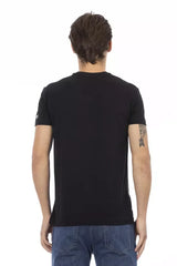 Trussardi Action Black Cotton Men T-Shirt - T-Shirts
