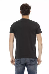 Trussardi Action Black Cotton Men’s T-Shirt - T-Shirts
