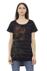 Trussardi Action Black Cotton Women T-Shirt - T-Shirts