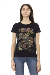Trussardi Action Black Cotton Women T-Shirt - T-Shirts