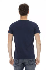 Trussardi Action Blue Cotton Men T-Shirt - T-Shirts