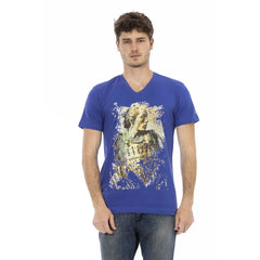 Trussardi Action ’Blue Cotton Men T-Shirt’ - T-Shirts