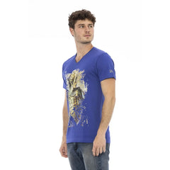 Trussardi Action ’Blue Cotton Men T-Shirt’ - T-Shirts