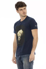 Trussardi Action Blue Cotton Men T-Shirt - T-Shirts