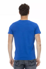 Trussardi Action Blue Cotton Men T-Shirt - T-Shirts