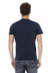 Trussardi Action Blue Cotton Men T-Shirt - T-Shirts