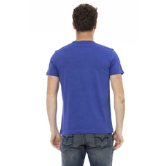 Trussardi Action Blue Cotton Men T-Shirt - T-Shirts