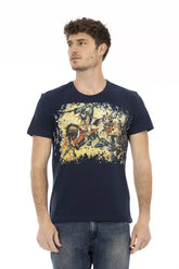 Trussardi Action Blue Cotton Men T-Shirt - T-Shirts