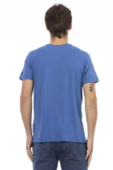 Trussardi Action Blue Cotton Men’s T-Shirt - T-Shirts