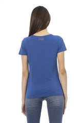 Trussardi Action Blue Cotton Women T-Shirt - S - T-Shirts