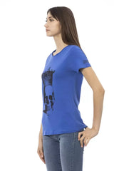 Trussardi Action Blue Cotton Women T-Shirt - T-Shirts