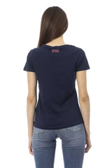 Trussardi Action Blue Cotton Women T-Shirt - T-Shirts