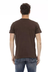 Trussardi Action Brown Cotton Men T-Shirt - T-Shirts