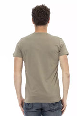 Trussardi Action Brown Cotton Men T-Shirt - T-Shirts