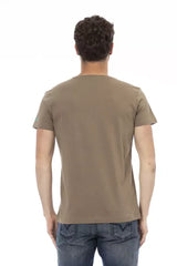 Trussardi Action Brown Cotton Men’s T-Shirt - T-Shirts