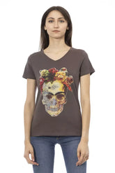 Trussardi Action Brown Cotton Women Top - T-Shirts