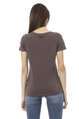 Trussardi Action Brown Cotton Women Top - T-Shirts