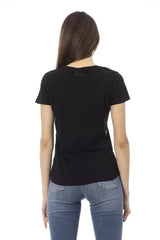 Trussardi Action Chic Black Short Sleeve Round Neck Tee - S - T-Shirts