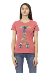 Trussardi Action Chic Fuchsia Short Sleeve Fashion Tee - T-Shirts